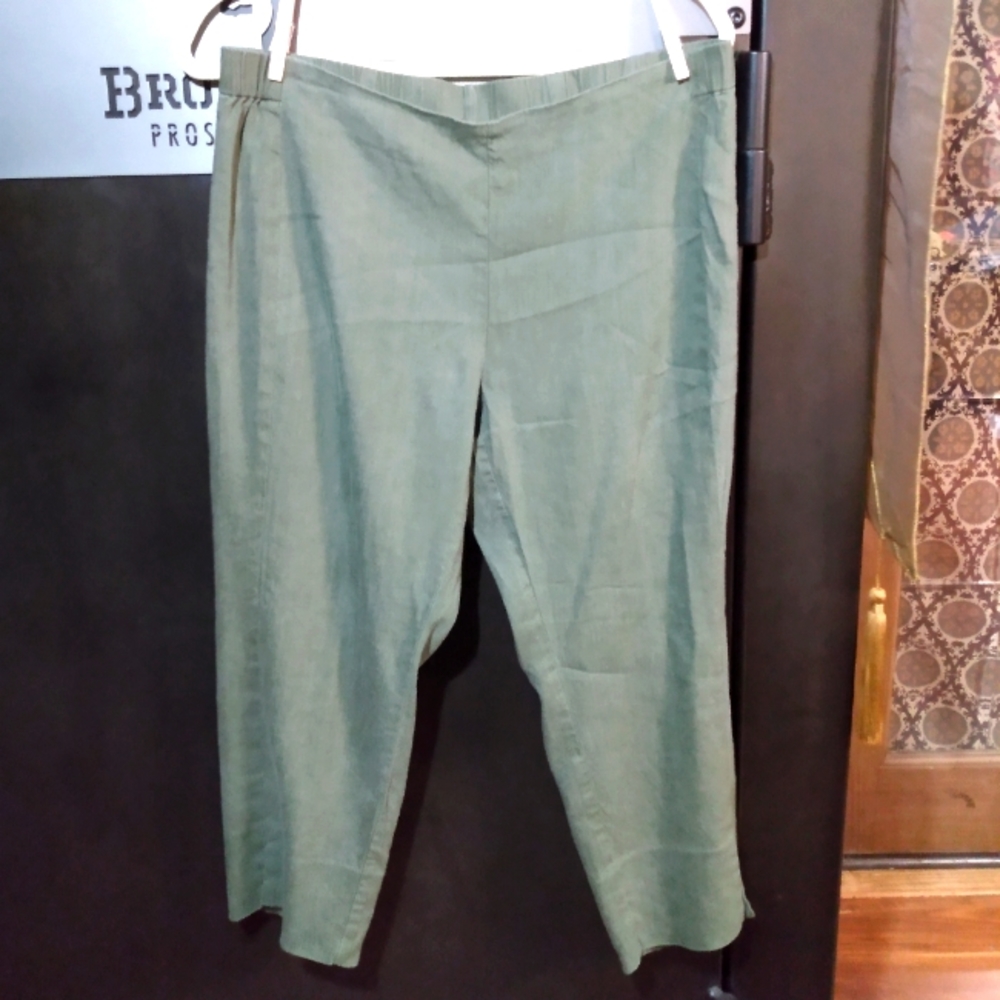 Women's J. Jill Linen Stretch Capri Pants